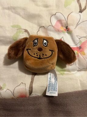 Dr. Seuss' Grinch Mallows Plush MAX THE DOG Brown 2.5" Beanie Stackable Aurora